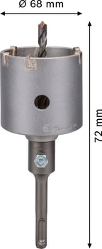 Bosch 3x PRO SDS plus-5 Core Cutter-Set (für Beton, Kalk- und Sandsteine, Ø 68 mm, Professional Zubehör Bohrhammer)