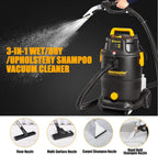 Vacmaster VK1330PWR 1300W 30L 3-in-1 Waschsauger Nass Trockensauger mit Dual-Tank-Design Bodenreiniger Für Hartböden Teppiche,Teppich-Reinigungsmaschine