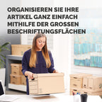 BANKERS BOX Aufbewahrungskarton mit Deckel aus stabiler B-Flute Wellpappe, braun, für Haushaltsgegenstände, Spielzeug, Dokumente, 100% recycelt und recycelbar, 10 Stück