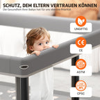 laufstall baby faltbar mit Matte,127x127,zusammenklappbarer Laufstall für Babys und Kleinkinder,Sicherheitslaufstall für Kinder im Innen-und Außenbereich,tragbarer Reiselaufstall und 50 Ozeanbällen