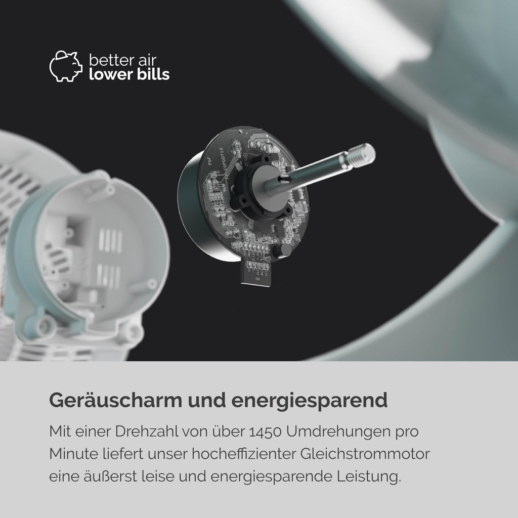 MEACO MeacoFan Sefte® Standventilator - höhenverstellbar Ventilator mit leistungsstarkem Luftstrom - außergewöhnlich leise ferngesteuerte Kühlung – Nachtmodus, Stummschaltung, Ein- und Ausschalttimer