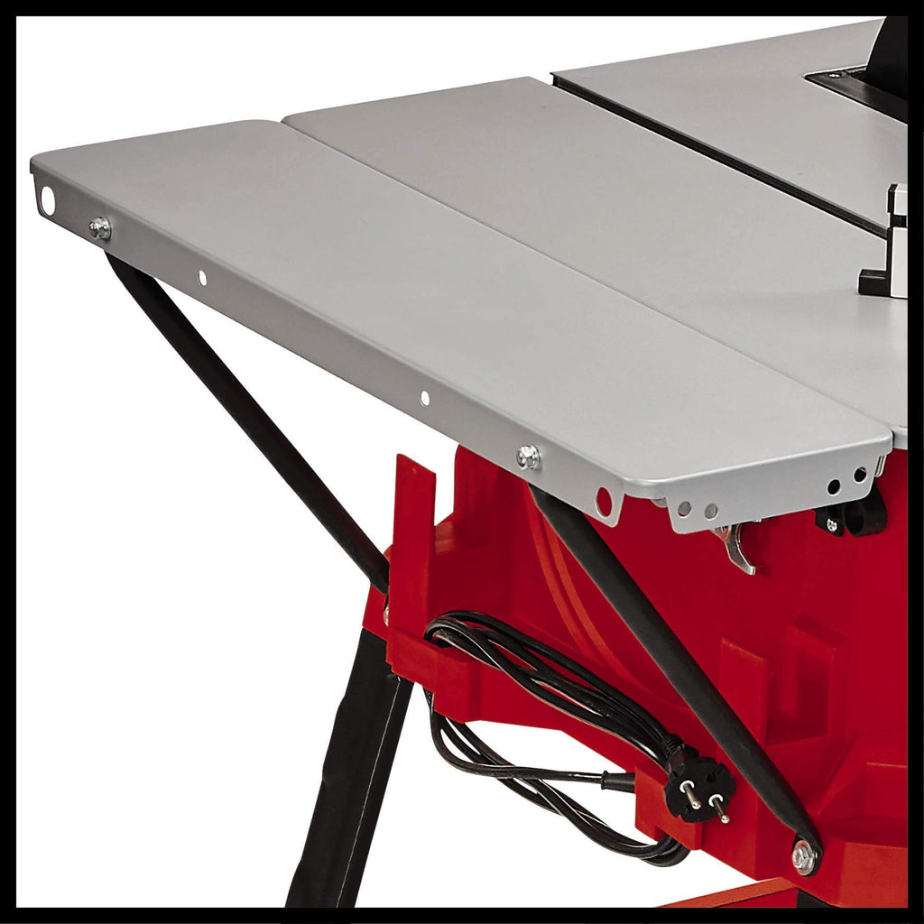Einhell Tischkreissäge TC-TS 254 U (2.200 W, 80 mm Schnitthöhe, Ø 254 mm Sägeblatt, Winkelanschlag, Parallelanschlag, Auflagenvergrößerung, Staubabsauganschluss)