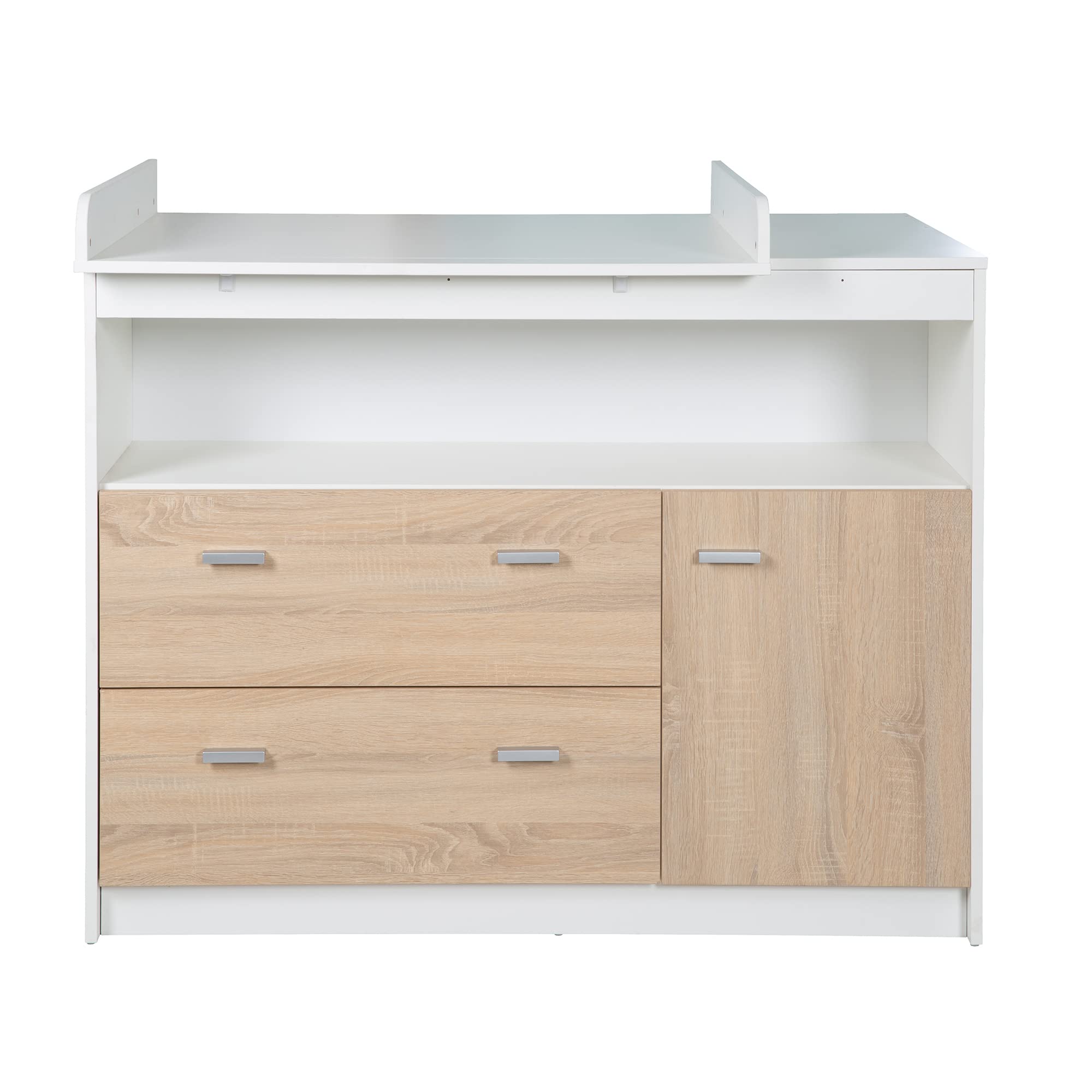 roba Kinderzimmerset 'Gabriella', 2-teilig, enthält Babybett 70x140cm & breite Wickelkommode, bicolor
