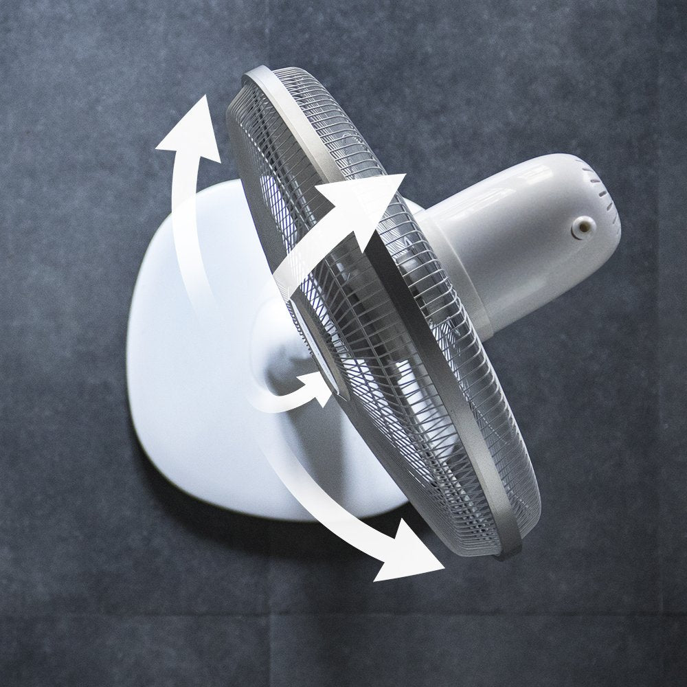 Cecotec Standventilator EnergySilence 1010 Extreme Flow. 16" mit 60 W und 3 Geschwindigkeiten, Timer, Oszillierend, leise, höhenverstellbar, 10 Flügel und maximale Sicherheit
