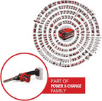 Einhell Akku-Bandfeile TE-BF 18 Li-Solo Power X-Change (18 V, Geschwindigkeit bis 1.700 m/min, 2x Schleifarme 9 mm und 13 mm, inkl. 12x Schleifbänder, ohne Akku)
