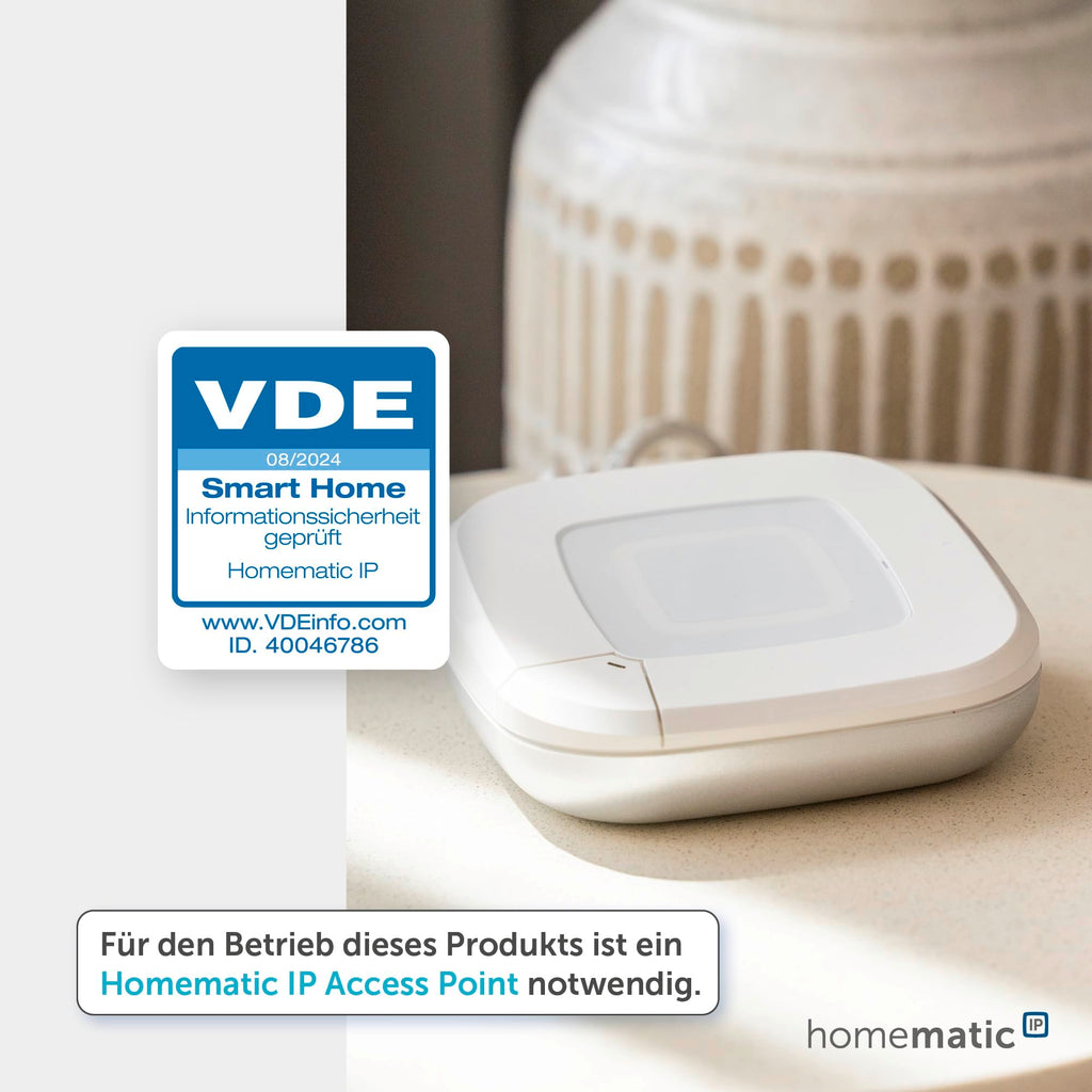 Homematic IP Heizkörperthermostat, Packung mit 3, Smart Home, digitaler Thermostat Heizung, Heizungsthermostat, Steuerung per App, Alexa & Google Home, einfache Installation, Energie sparen, 140280A0