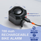 Fahrrad Alarme Elektrofahrzeug Alarm Wireless Vibration Alarm System mit Bewegungssensor Wasserdichter wiederaufladbarer Diebstahl Alarm für Ebikes Fahrrad Roller Auto
