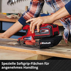 Einhell Akku-Schwingschleifer TC-OS 18/187 Li Solo Power X-Change (Lithium-Ionen, Micro-Klett, Griffflächen mit Softgrip, inkl. 1x Schleifpapier, ohne Akku und Ladegerät)