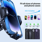 Miracase Handyhalterung Auto[Verbesserter Saugnapf&Metall-Doppelhaken] Handyhalter Auto Lüftung Armaturenbrett Windschutzscheibe, KFZ Handy Halterung für iPhone Samsung Galaxy Alle Smartphones