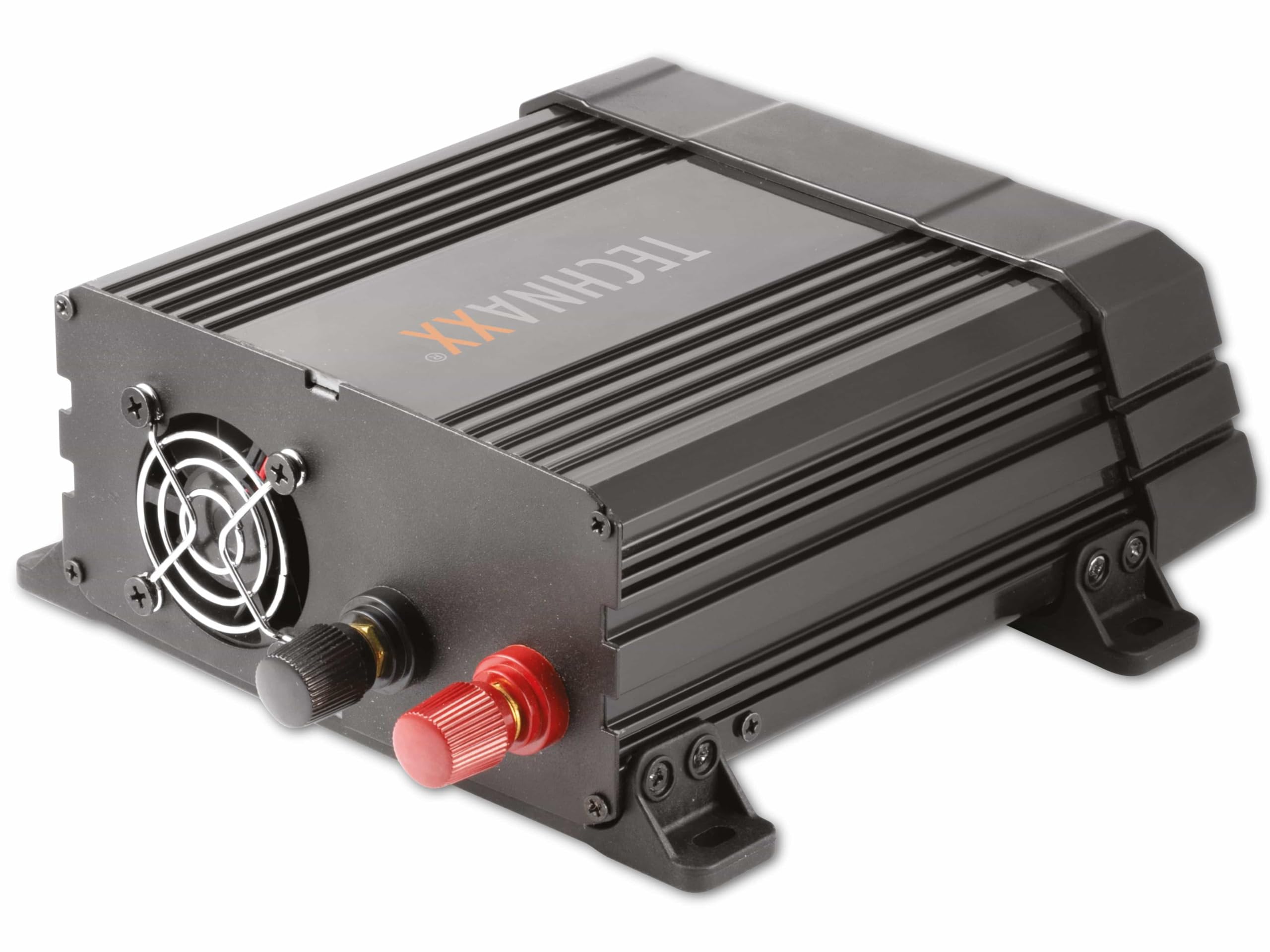 Technaxx Wechselrichter 24V auf 230V - LKW Inverter mit 2X Schuko-Stecker und 2X USB-Port - Power 600W / 1200W (Spitze) - Spannungswandler TE19 24V