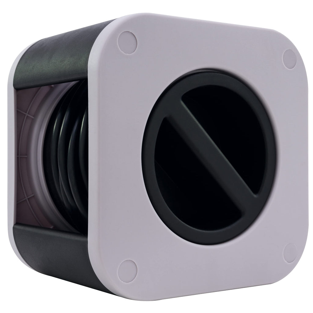 REV Kabeltrommel, Innenbereich, 4 Schutzkontaktsteckdosen, 10m, grau