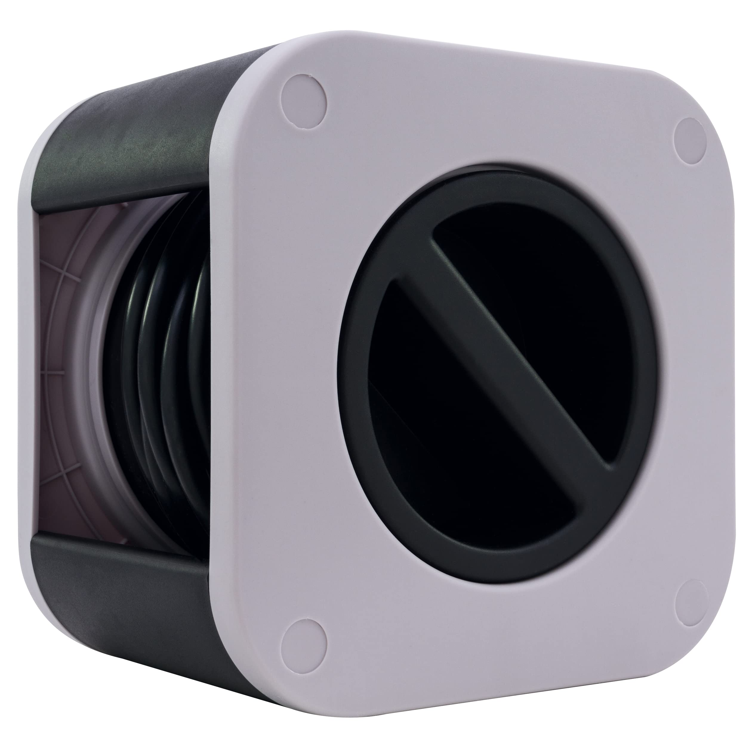 REV Kabeltrommel, Innenbereich, 4 Schutzkontaktsteckdosen, 10m, grau