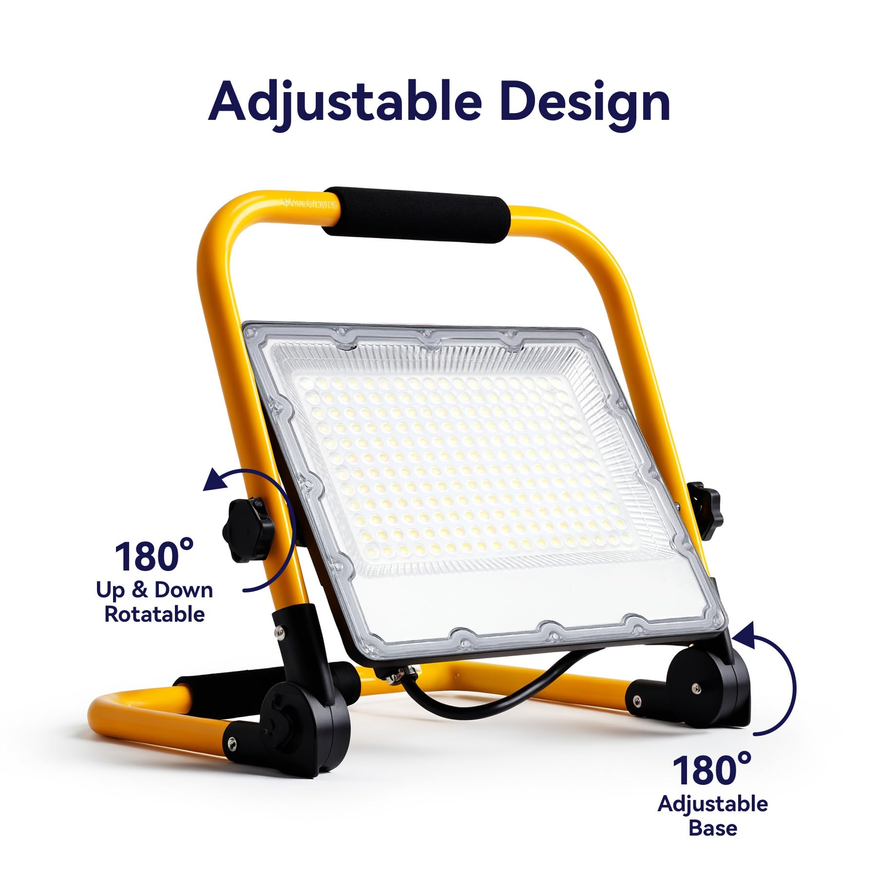 OUSIDE 200W LED Baustrahler mit Stativ und 4 Meter 3G 0,75 mm² VDE-Gummikabel, IP66 Wasserdichter Arbeitsscheinwerfer für Werkstatt,Wartung oder Baustelle, 6500K Kaltes Weißes Licht,20000 Lumen