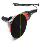 Wiltec Auto Poliermaschine Schleifmaschine 1500W bis 3000 U/min, Poliergerät mit 6 Stufen inkl. 1 Pad und Koffer, Tellerschleifer, Rotationsschleifer
