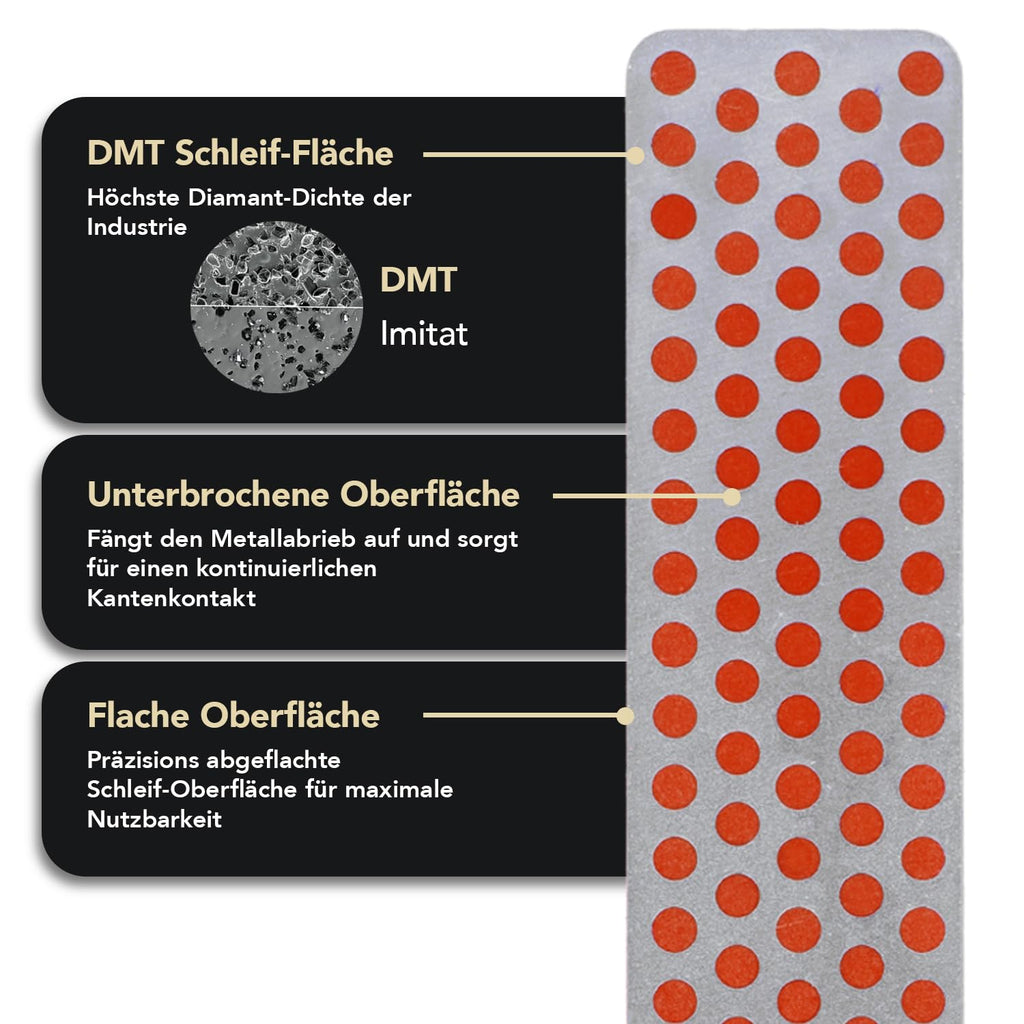 DMT Aligner Diamant Schleifsystem, Messerschärfer mit Schleifstein Extrafein und Fein, Geführtes Schärfen & konstanter Schleifwinkel, Inkl. Tasche, Made in USA, AKEFC