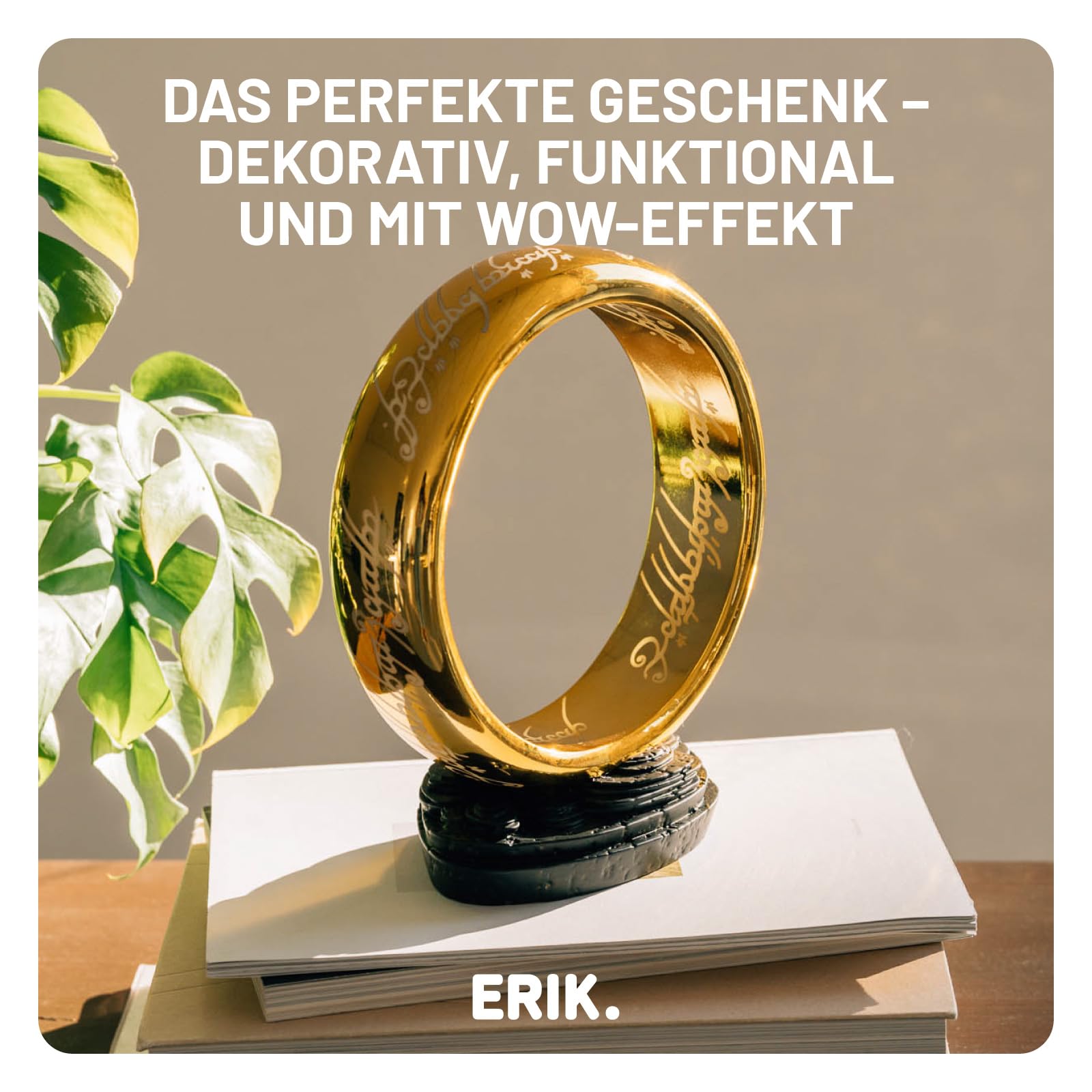Grupo Erik LED Lampe Der Herr der Ringe LED Licht Deko - Stimmungslicht Schreibtisch - Nachttischlampe Kinder und Erwachsene Zubehör - Der Herr der Ringe Der Macht Merch Geschenke Fanartikel