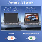 CAMECHO RV Rückfahrkamera Kit mit 8-Zoll-LCD-Monitor+ AHD 1080P Rückfahrkamera*2 mit Nachtsicht IP69 Wasserdicht für LKW/Anhänger/Bus/Van/Landwirtschaft mit 5m + 15m Kabel