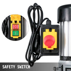 VEVOR Tischstemmmaschine, 750 W, 2800 U/min, Langlochbohrmaschine, Hohlstemmmaschine mit Meißel-Bit-Sets, Stemmmaschine für Holzarbeiten, zum Bohren runder oder quadratischer Löcher in Holz