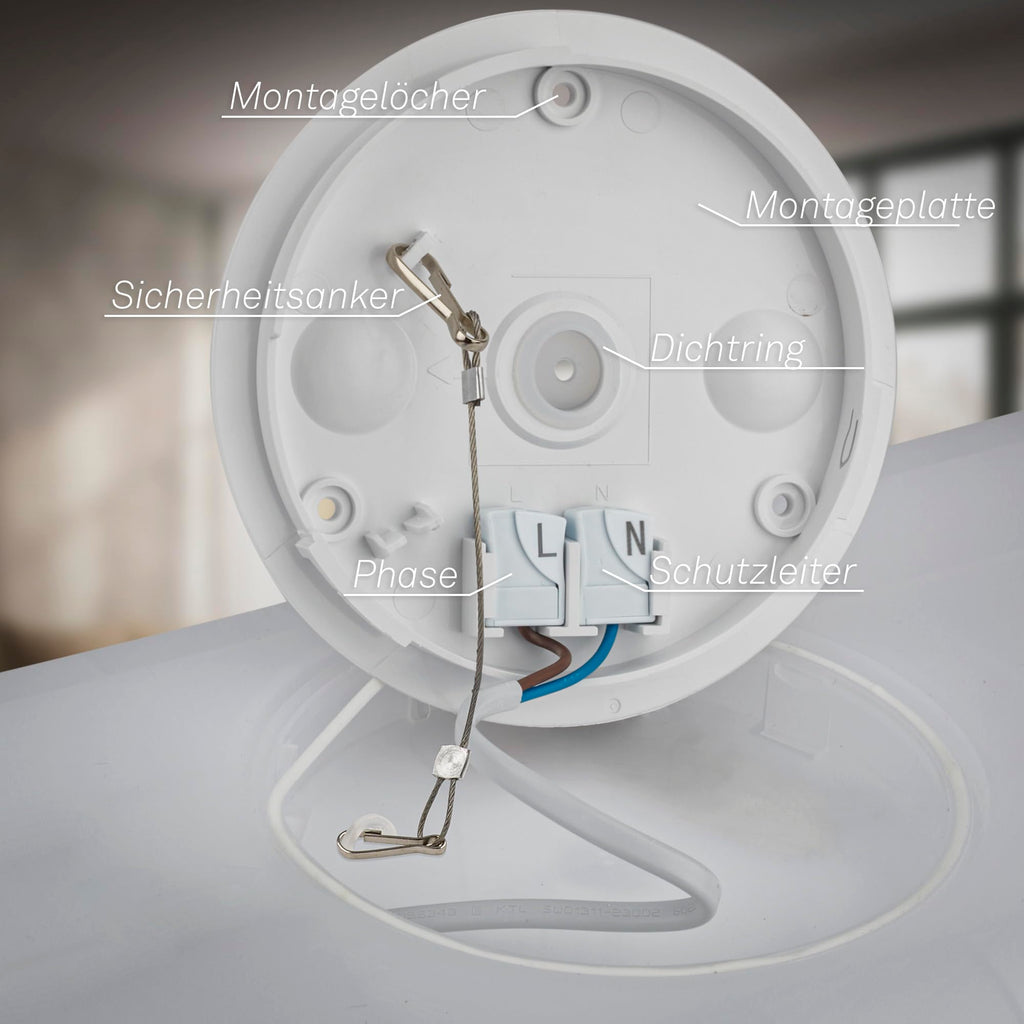 BRILONER - LED Deckenlampe 98cm mit indirektem Licht, 3 cm flach, 36W, 4800lm, neutralweißes Licht, Lampe, Deckenleuchte, Wohnzimmerlampe, LED Panel, Küchenlampe, Deckenbeleuchtung, 98x20x3 cm, Weiß