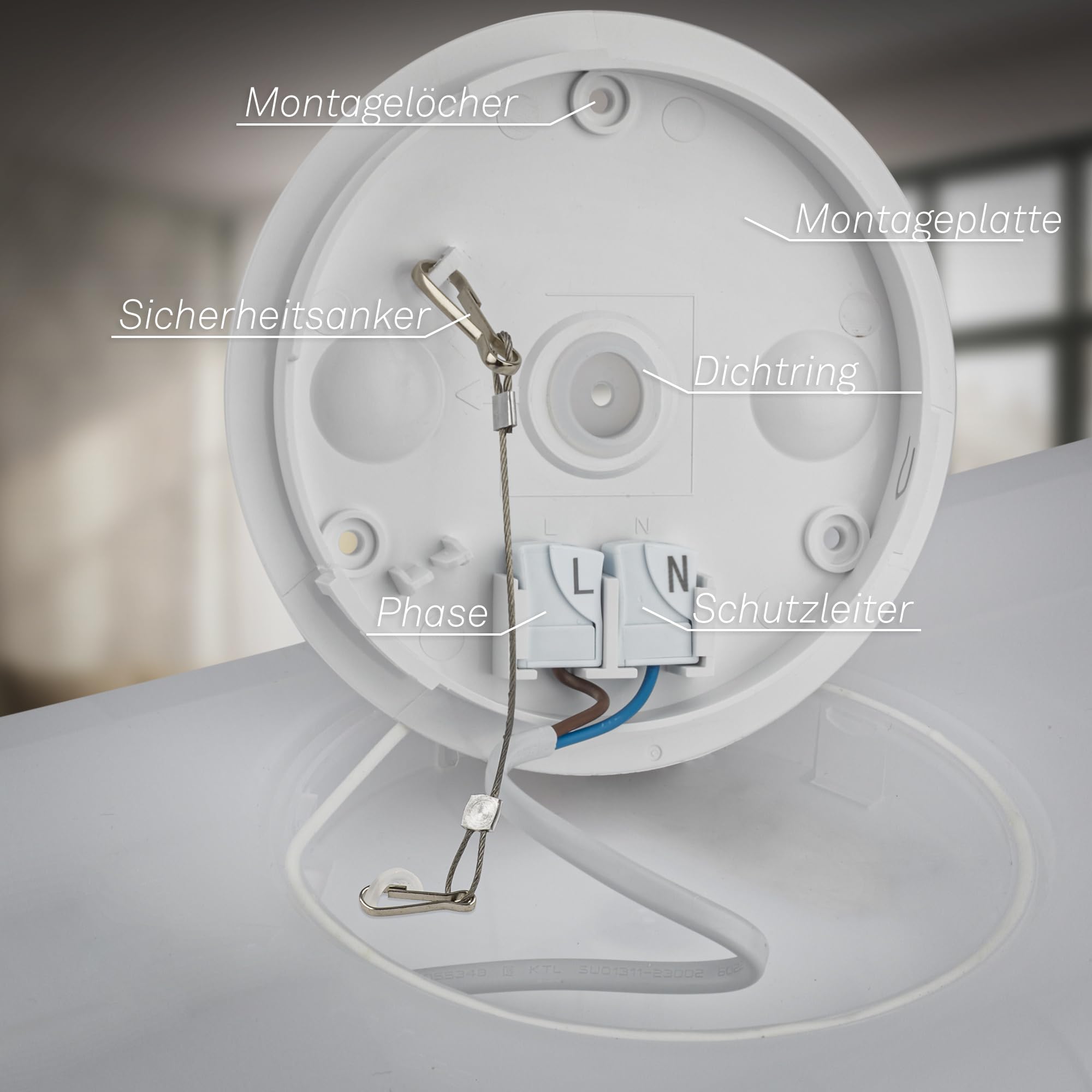 BRILONER - LED Deckenlampe 98cm mit indirektem Licht, 3 cm flach, 36W, 4800lm, neutralweißes Licht, Lampe, Deckenleuchte, Wohnzimmerlampe, LED Panel, Küchenlampe, Deckenbeleuchtung, 98x20x3 cm, Weiß