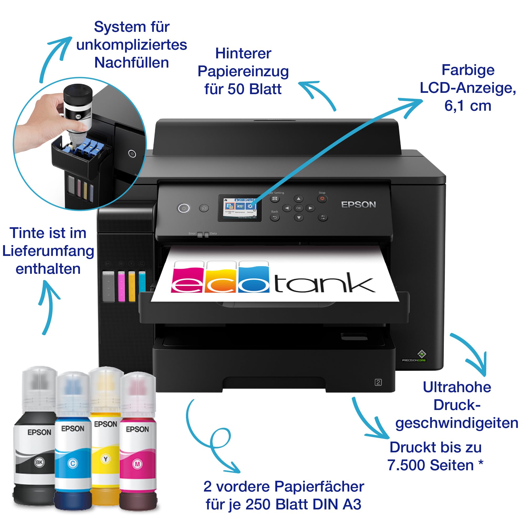 Epson EcoTank ET-16150 DIN-A3+-WLAN-Tintentankdrucker