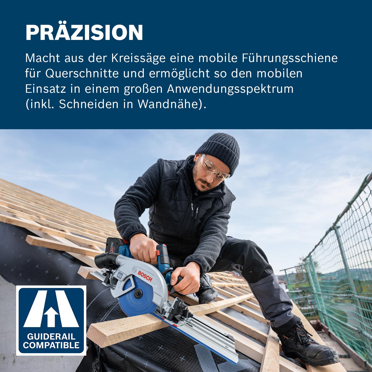 Bosch Professional 18V System Akku-Kreissäge GKS 18V-57-2 GX (inkl. L-BOXX, ohne Akku/Ladegerät)