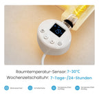 Heilmetz Smart WiFi Badheizkörper Elektrisch 140x60cm Elektrischer Handtuchtrockner mit Thermostat und Timer-Funktion Gerade Handtuchheizkörper Weiß 600W