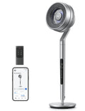 Dreo Standventilator mit intelligenter Steuerung, 101,6–111,8 cm höhenverstellbar, DC leiser Ventilator für Schlafzimmer, 120°+85° omnidirektionaler oszillierender Ventilator, 30,5 m Luftstrom, 10
