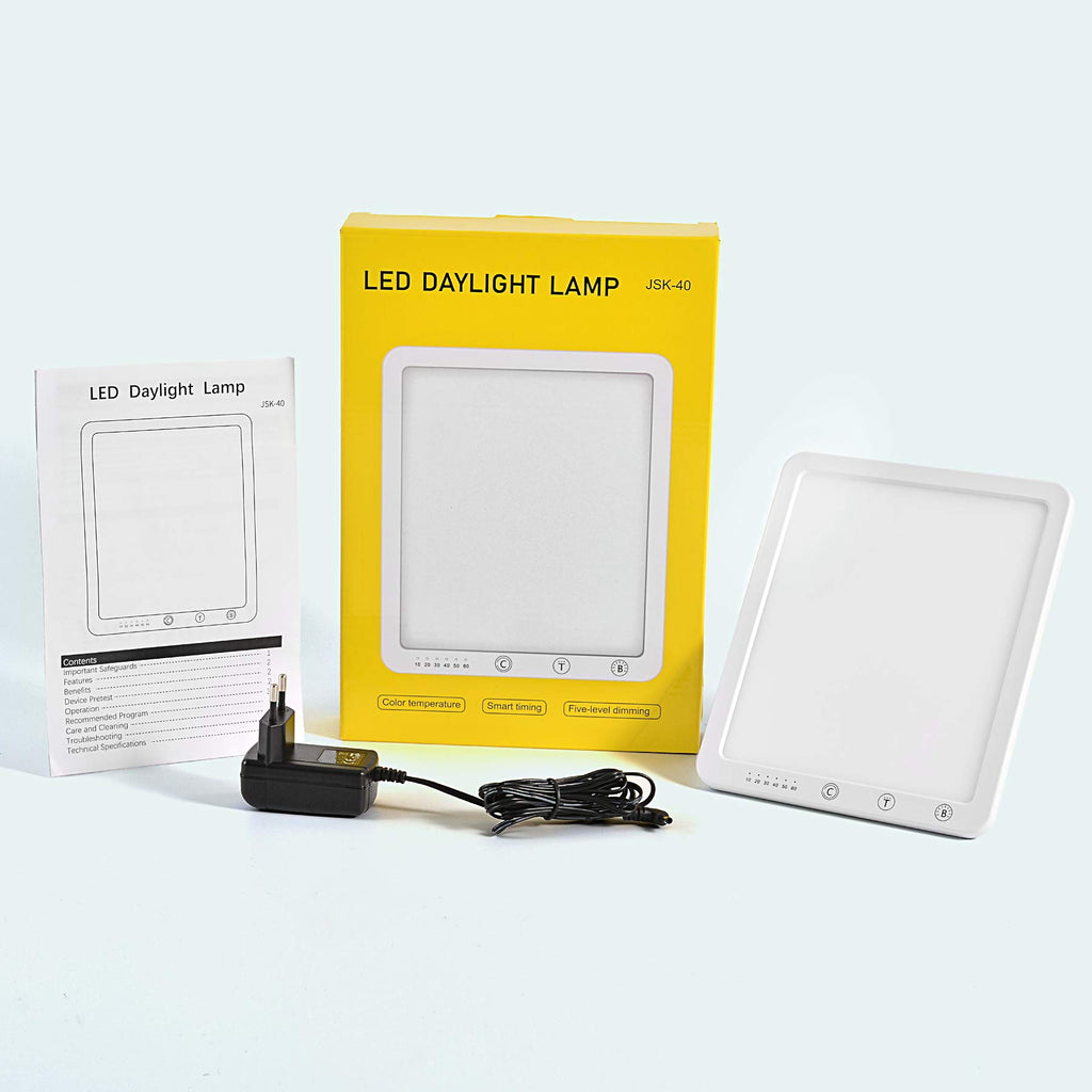 Azhien Tageslichtlampe 10000 Lux,Energy Sonnenlicht Lampe mit 3 Farbmodi,Tragbare Touch-Steuerung LED Vollspektrumlampe mit 5 Einstellbaren Helligkeiten,UV-Frei,CRI>90,Speicherfunktion&Timer