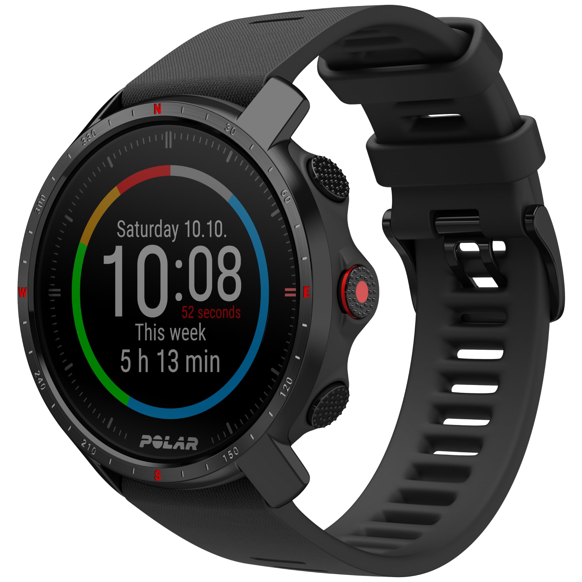 Polar Grit X Pro – GPS-Multisportuhr – Strapazierfähigkeit auf Militärstandard, Saphirglas, Pulsmessung am Handgelenk, Lange Akkulaufzeit, Navigation – Ideal für Outdoorsport, Geländelauf, Wandern