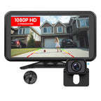 Foxpark Rückfahrkamera Kabellos Auto: 4,8" 1080P Rückfahrkamera Funk Unterstützung 2 Kameras, Rückfahrkamera Nachrüsten mit Stabiles Signal, IP69K Wasserdicht, 6 Parkhilfslinien für AUTO LKW Wohnmobil