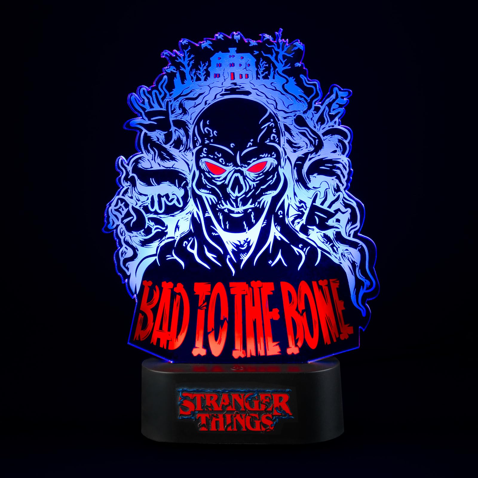 Grupo Erik LED Lampe Stranger Things LED Licht Deko - Stimmungslicht Schreibtisch - Nachttischlampe Kinder und Erwachsene Zubehör - OffiziellerStranger Things Merch Geschenke