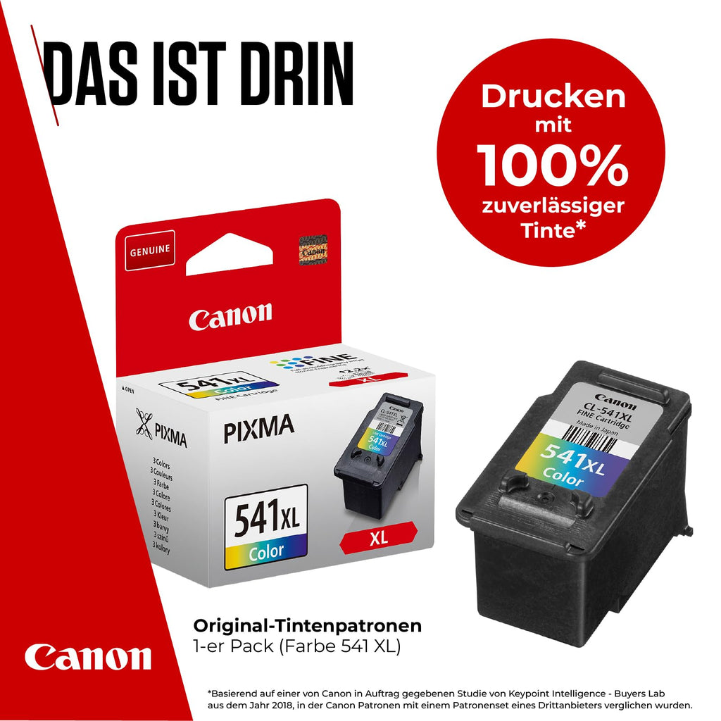 Canon CL-541XL Farb Druckertinte C/M/Y - hohe Reichweite - 15 ml für PIXMA Drucker ORIGINAL in plastikfreier Verpackung, Farbig, XL