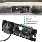 Auto Rückfahrkamera für Opel Astra H/Opel Zafira B/Corsa D/Vectra C/Insignia 170 Grad Weitwinkel Auto Nachtsicht Wasserdicht Rückfahrkamera im Koffergriff integriert