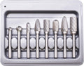 Wolframstahl Fräser, SPTA 8-Teilig Frässtifte 6mm Schaft Bit zum Holz Metall Marmor schnitzen, schleifen, gravieren usw, Bohren Tools, geeignet für Bohrmaschine, Multifunktionswerkzeug -CTBSET