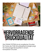 Canon PIXMA TS7750i Multifunktionsdrucker 4in1 (Tintenstrahl,Drucken, Kopieren, Scannen,Faxen, A4, 6,7 cm Touch, WLAN, 35 Blatt ADF, 2 Papierzuführungen, kompatibel mit Pixma Print Plan "Abo") Weiß