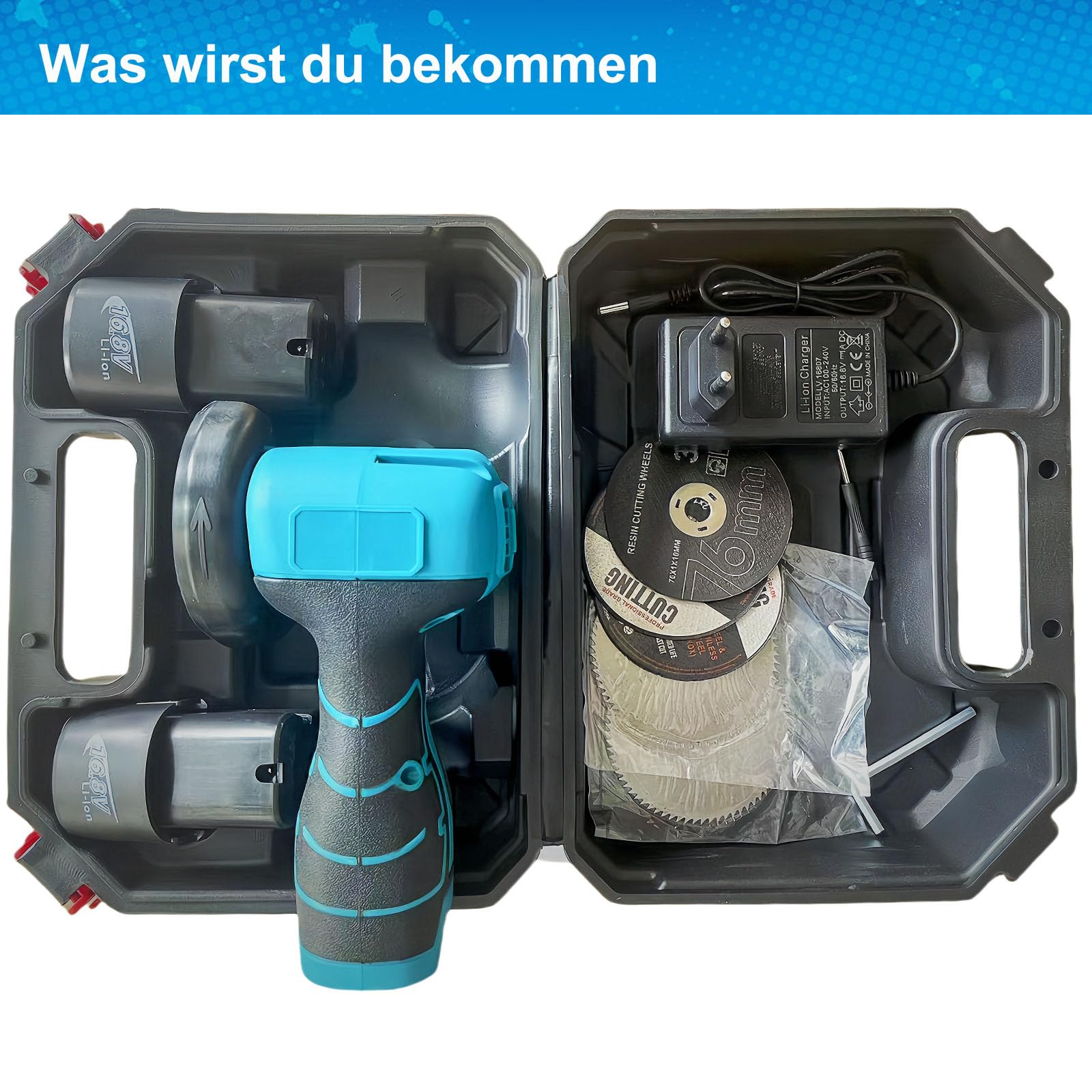 Mini Winkelschleifer,16.8V Akku Mini Flex 28000 rpm/76mm,Professional Mini Akku Winkelschleifer Set Geeignet zum Schneiden und Polieren