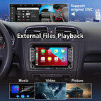 HLLECARMO Autoradio für VW Golf 5/6, Polo 5/6R, T5, Passat, Jetta – 7-Zoll-Touchscreen, Wireless CarPlay & Android Auto, Bluetooth/AM/FM/Lenkradsteuerung (SWC)/USB/DSP-EQ, Plug and Play
