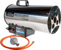 Güde 85006 Gasheizgebläse GGH 17 INOX (17kW, Edelstahlbrenner, Edelstahlgehäuse, Schlauch 1,5 m, Druckminderer)