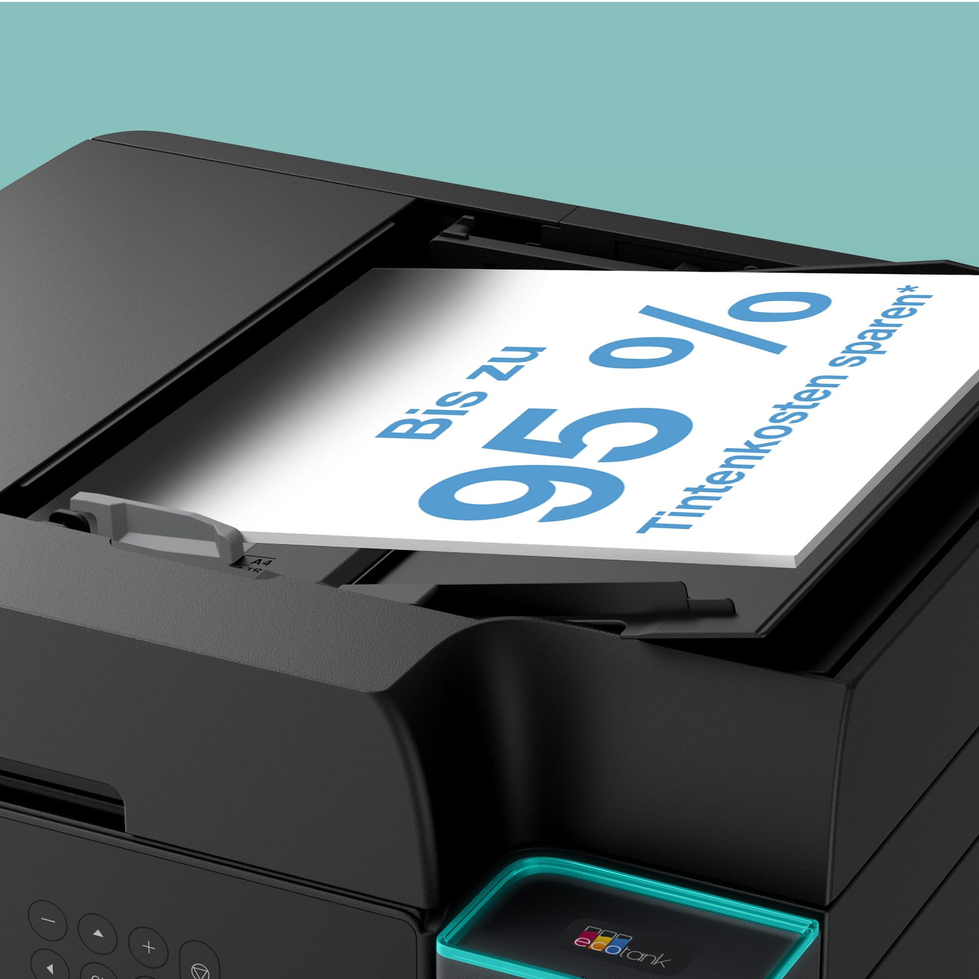 EcoTank ET-3950 A4-Multifunktionsdrucker mit Wi-Fi & AirPrint Tintentank, automatischem Dokumenteneinzug, beidseitigem Druck, Scannen & Kopieren, bis zu 3 Jahre Tinte im Lieferumfang enthalten