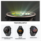 Garmin Forerunner 165 43mm - Lauf-Smartwatch, 1,2" AMOLED Touchscreen, bis zu 11 Tage Akkulaufzeit, 25+ Sport-Apps, Trainingsempfehlungen, Gesundheitsdaten, smarten Funktionen