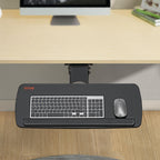 VEVOR Tastaturablage unter dem Schreibtisch, Große 250 x 635 mm, Höhenverstellbar 0-220 mm, Tastaturablage für Büro und zu Hause