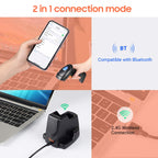 Tera Pro Extreme Leistung 1MP-Kamera Barcodescanner QR 2D 1D Bluetooth Barcode Scanner Wireless 2,4G mit USB Ladestation Hochauflösendes Scannen, HW0007