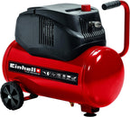 Einhell Kompressor TC-AC 200/24/8 OF (1200 W., Max. 8 Bar, 24 L-Tank, 180 L/min Ansaugleistung, Motordrehzahl 15000 Min^-1, Druckminderer, Manometer, Ã–lfrei)