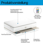 HP Envy 6120e, Multifunktionsdrucker, 6 Monate gratis drucken Instant Ink inklusive, Drucken, Kopieren, Scannen, Mobiler Faxversand, Wi-Fi, Beidseitiger Druck