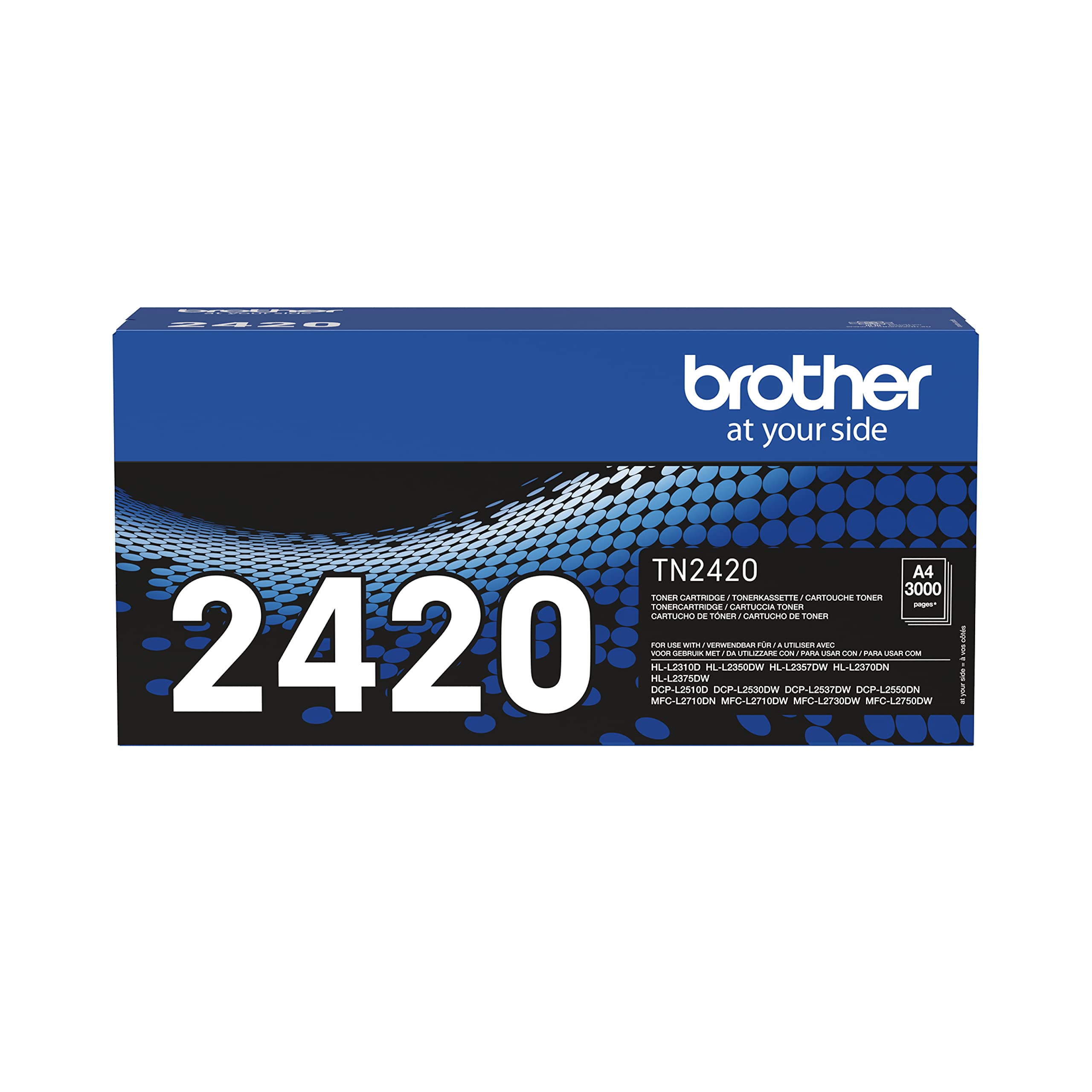 Brother BA77949 TN-2420 Tonerkartusche (für Brother HL-L2310D, HL-L2350DW, HL-L2370DN, HL-L2375DW, DCP-L2510D, DCP-L2530DW, DCP-L2550DN, MFC-L2710DN, MFC-L2710DW, MFC-L2730DW, MFC-L2750DW) schwarz, XL
