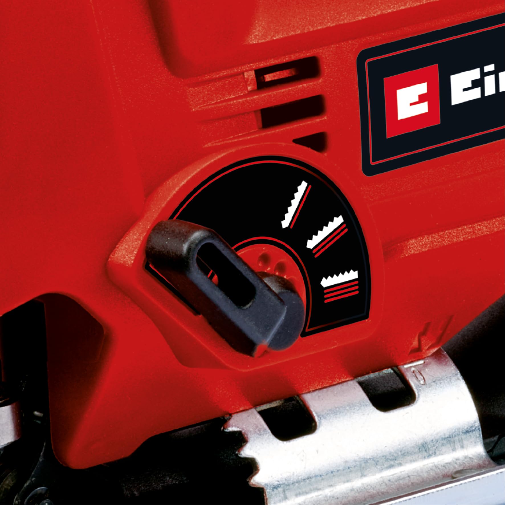 Einhell Stichsäge TC-JS 80/1 Kit (550 W, 20 mm Hubhöhe, Pendelhubfunktion, 80 mm Schnitttiefe in Holz, 10 mm in Stahl, 3.000 min-1, inkl. 3x T-Schaft Sägeblatt)