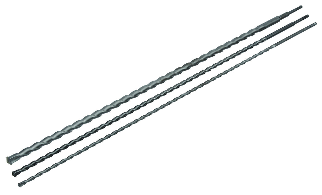 Avit | SDS BohrerSet | Hartmetallspitzen | 3-teilig | 12, 16, 24 mm | Länge 1000 mm | für Stein, Beton und Mauerwerk | Durchbrüche | AV08014 -