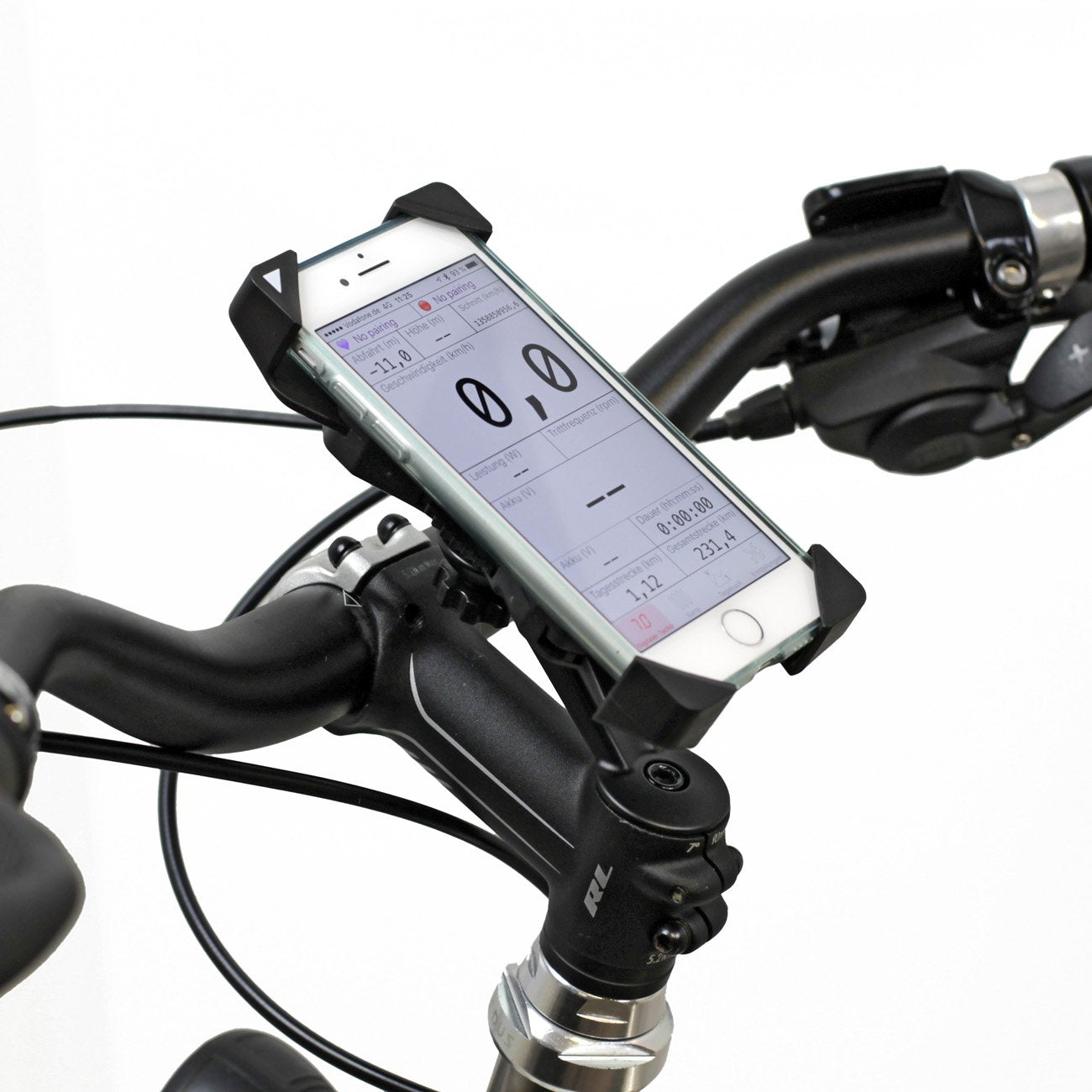 NC-17 Smartphone & Handy Halterung für Fahrrad, Bike, Motorrad | 360 Grad drehbar | für 4.5 - 6.8 Zoll Smartphones | Handyhalter für iPhone, Galaxy | Halter für Navigation und Mobiltelefon