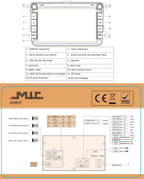 M.I.C. AV8V7-Ultra Android 13 Autoradio mit navi Qualcomm Snapdragon 665 8G+256G Ersatz für VW Golf t5 touran Passat RNS RCD Skoda SEAT: SIM DAB Plus BT 5.0 WiFi 2din 8" IPS Panzerglas Bildschirm USB